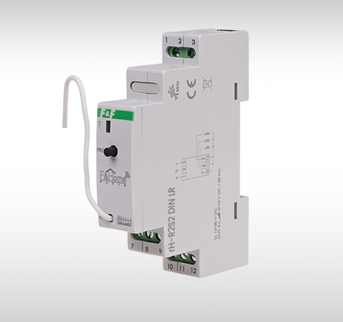 Przekaźnik dwukanałowy z dwoma wejściami do montażu na szynie DIN