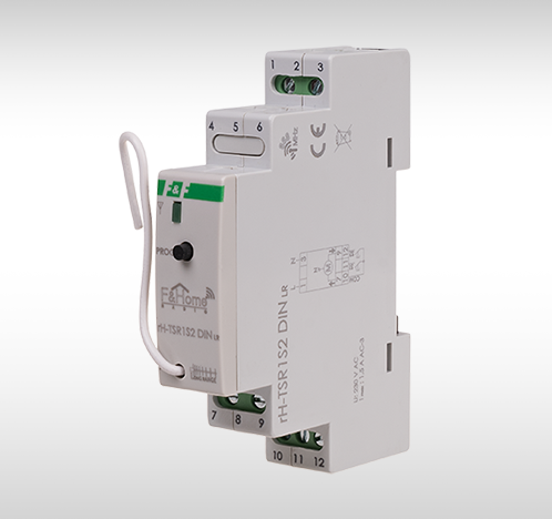 Przekaźnik trójstanowy z nadajnikiem dwukanałowym do montażu na szynie DIN
